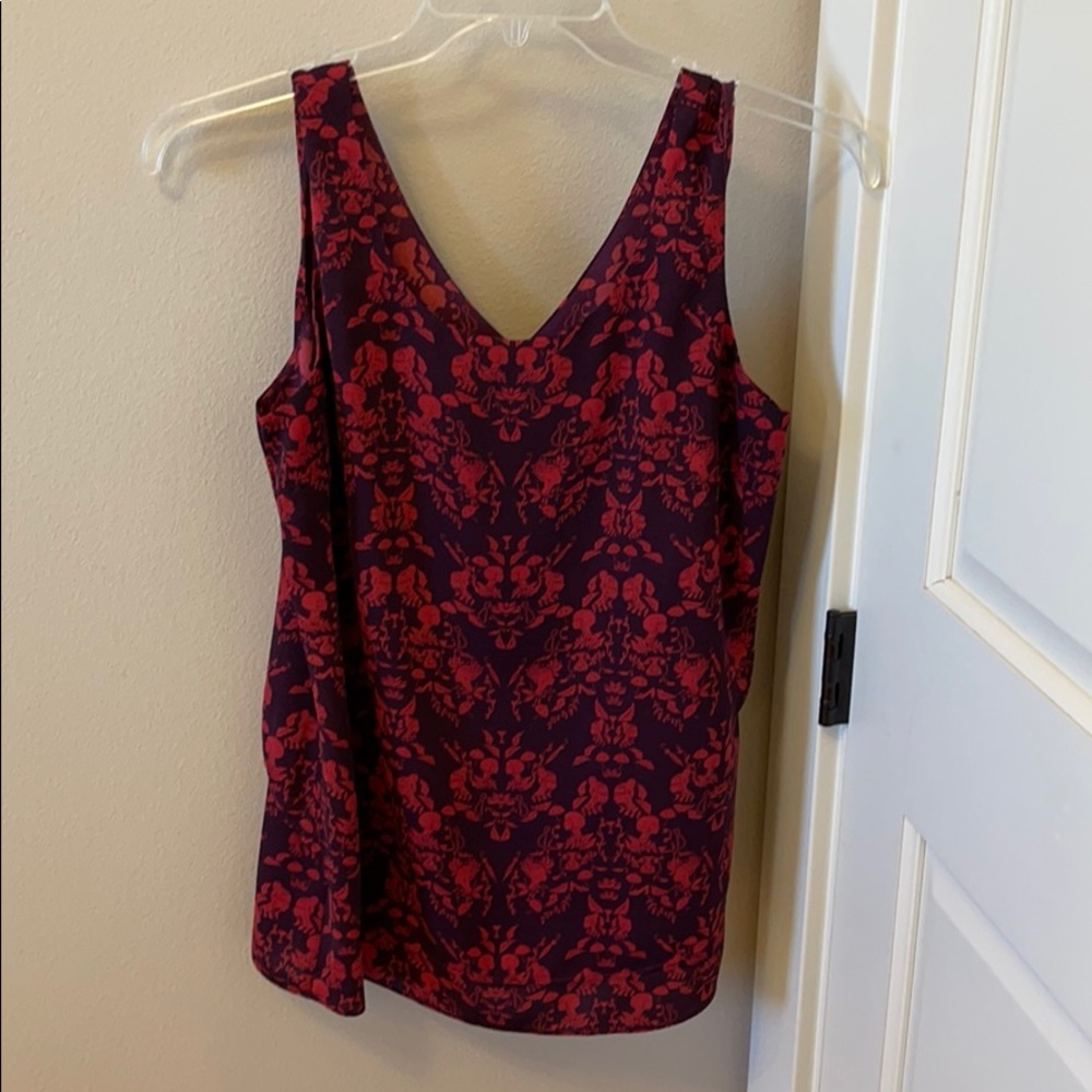 Cabi deep blue and red camisole top size M